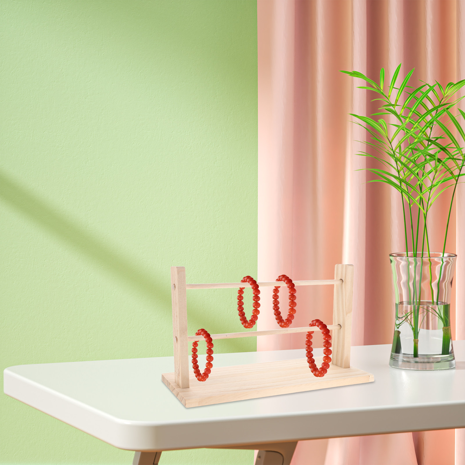 Florist Supply Ribbon - Soporte Organizador de Cintas de Madera,