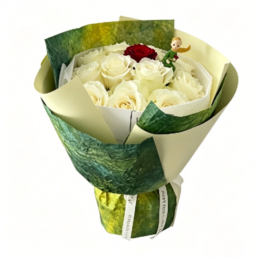 Papel de Regalo Floral Verde D - Flower Wrap Kraft reseña y precio