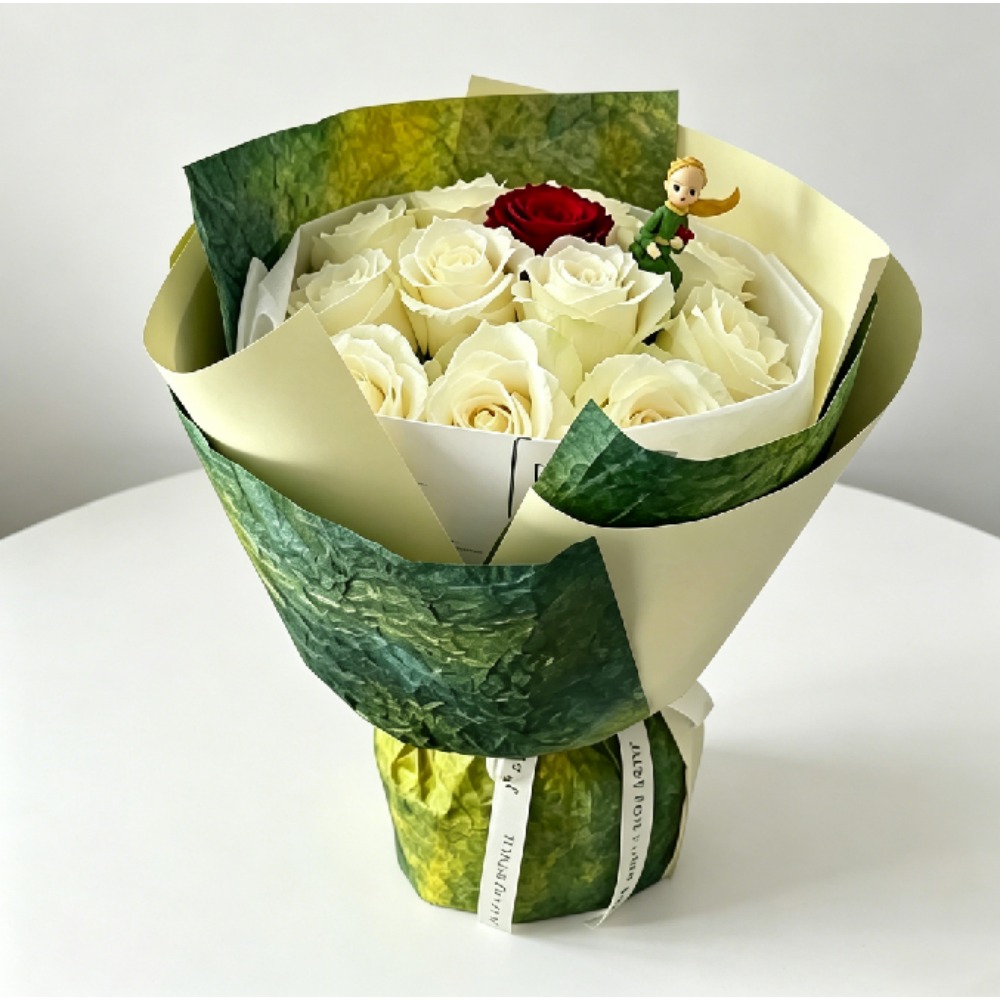Papel de Regalo Floral Verde D - Flower Wrap Kraft reseña y precio