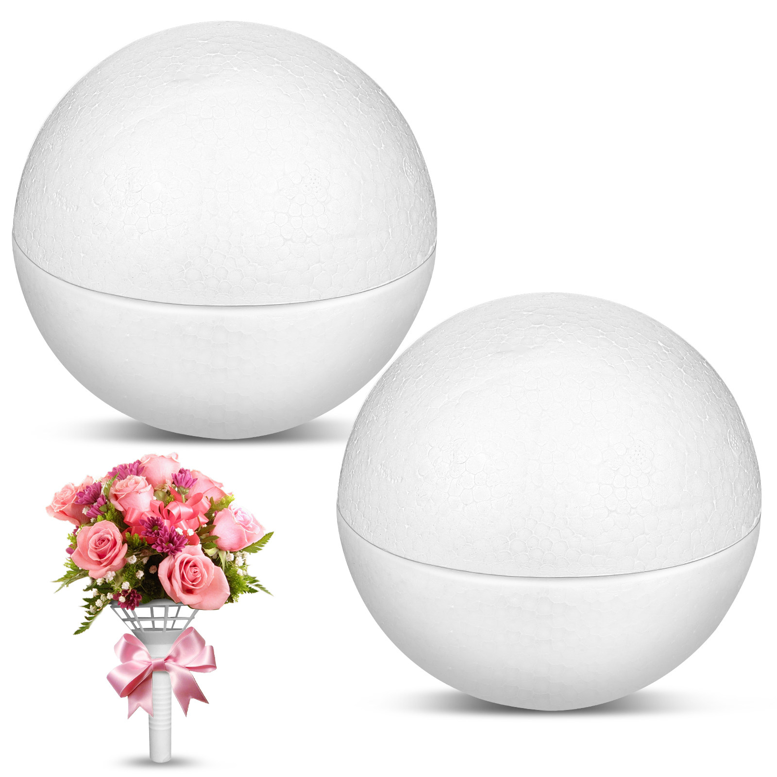 4 Piezas de Espuma Blanca en F - Bouquet Holder Foam reseña y precio